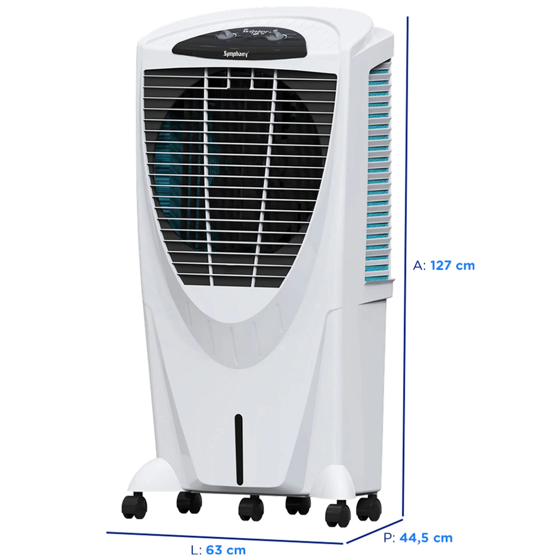 Climatizador de Ar Portátil Symphony Winter 80 80L 3 Velocidades - Branco - 110 Volts