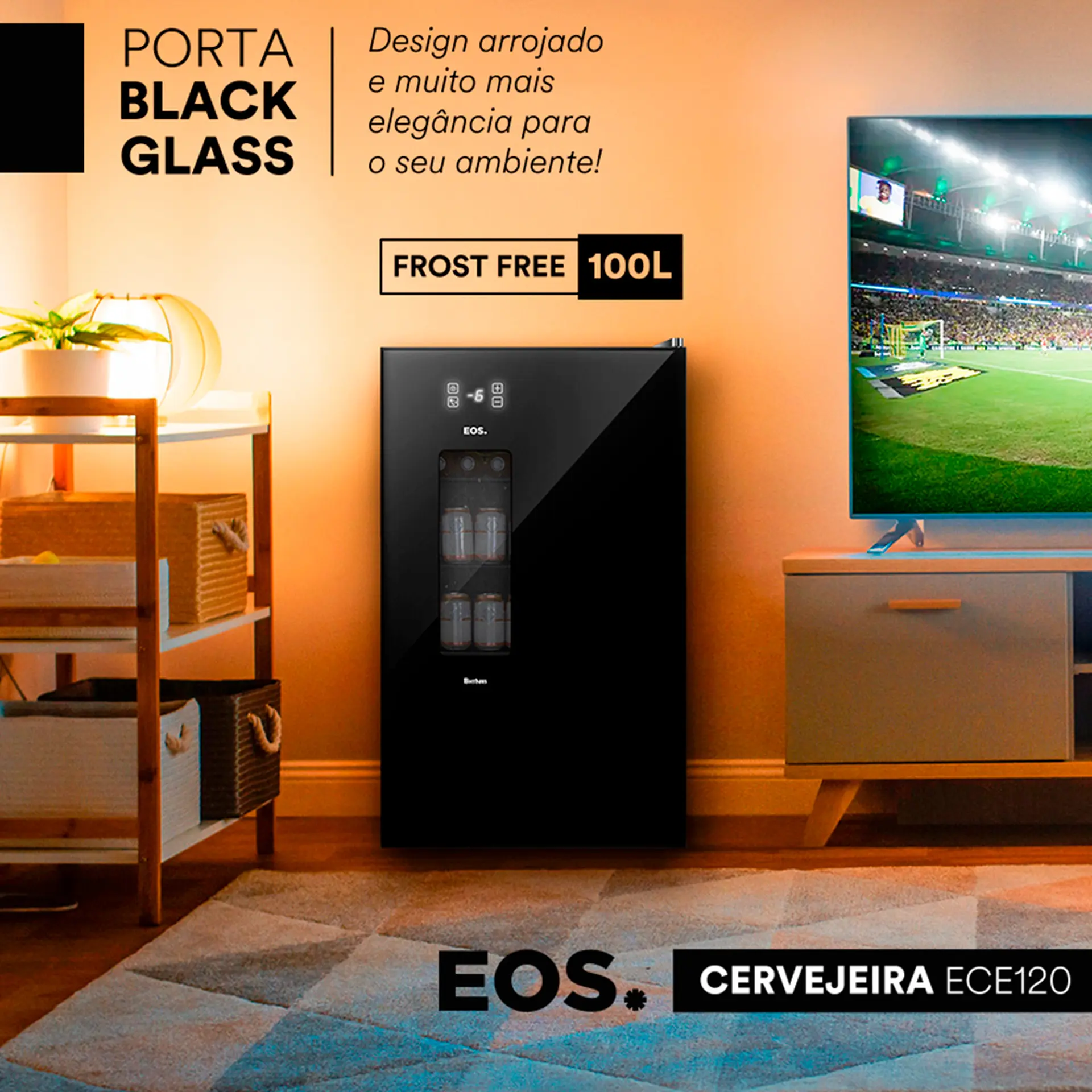 Cervejeira EOS BierHaus 100L Frost Free B187156 - Preto - 110 Volts