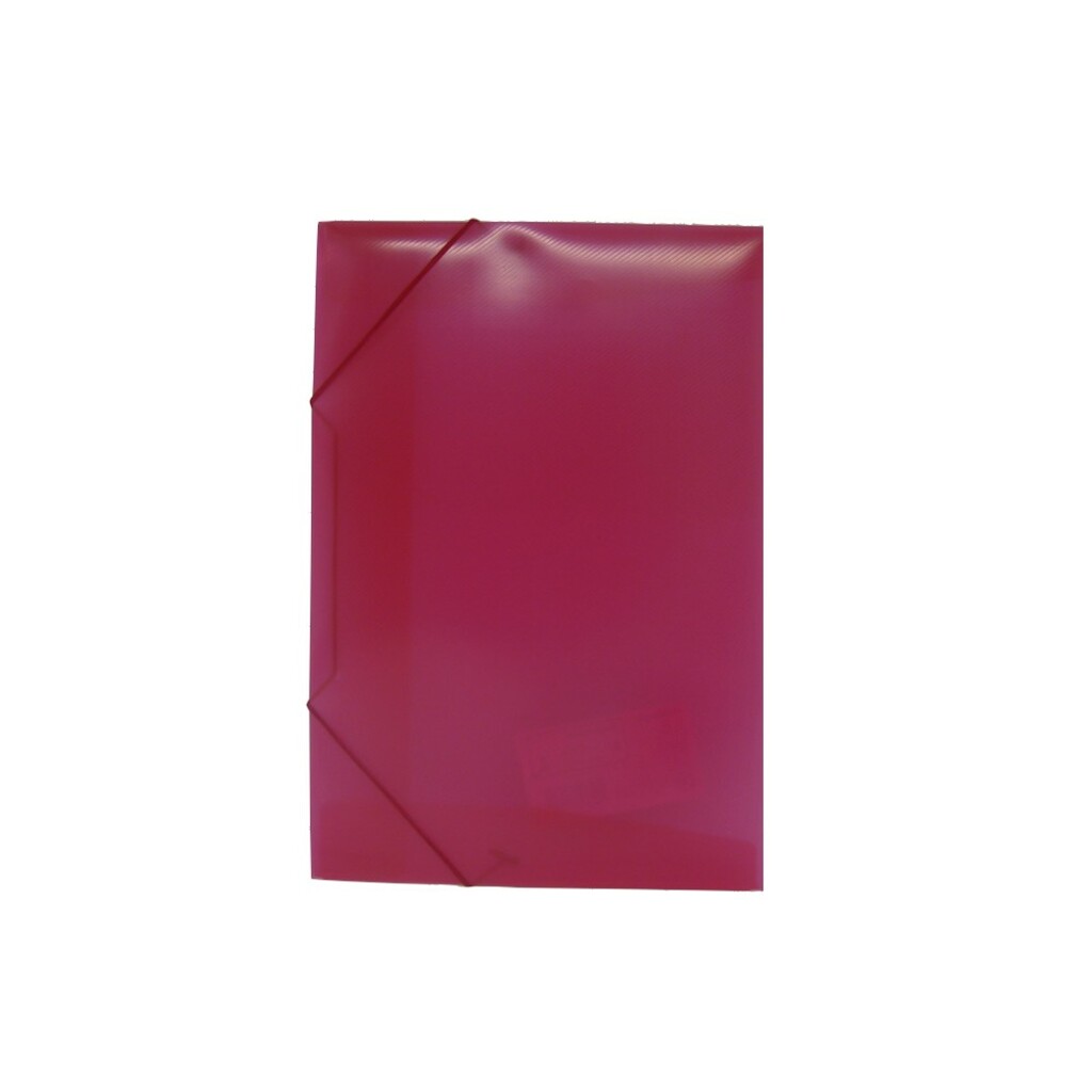Pasta Aba Elástico Ofício 335 x 235mm sem Lombo Vermelho Solft Polibras - Pacote com 10 Unidades - 160207