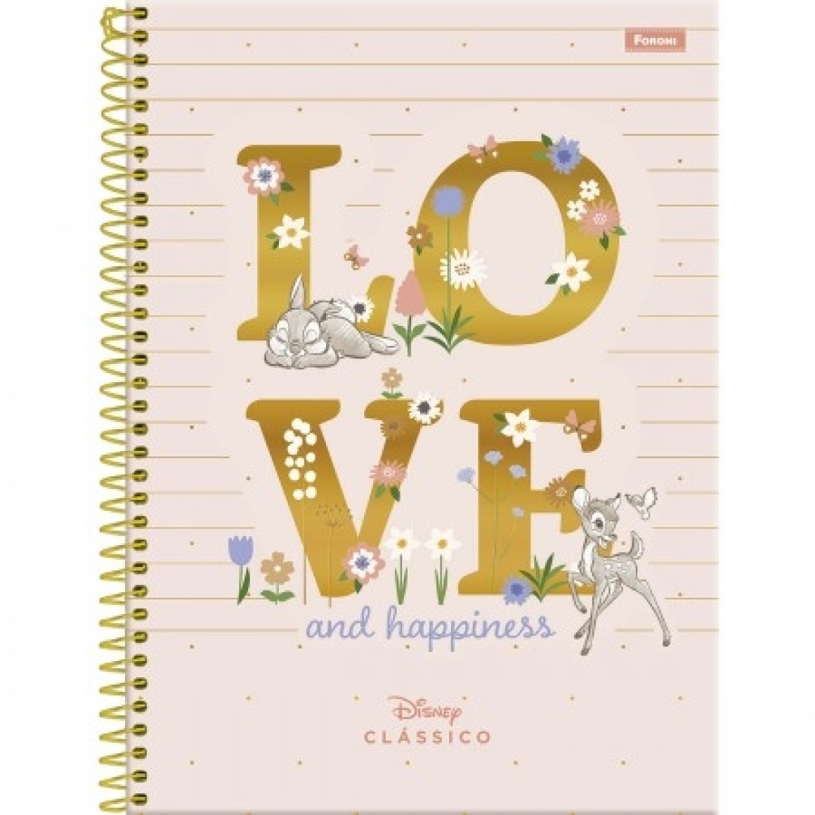 Caderno Universitário Foroni Capa Dura 80 Folhas 1 Matéria Sortido