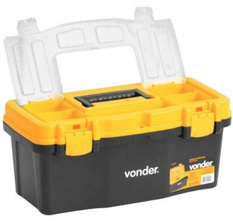 Caixa Para Ferramentas Plástica 40,5 cm x 20,0 cm x 18,0 cm CPV 0405 VONDER 6105405000
