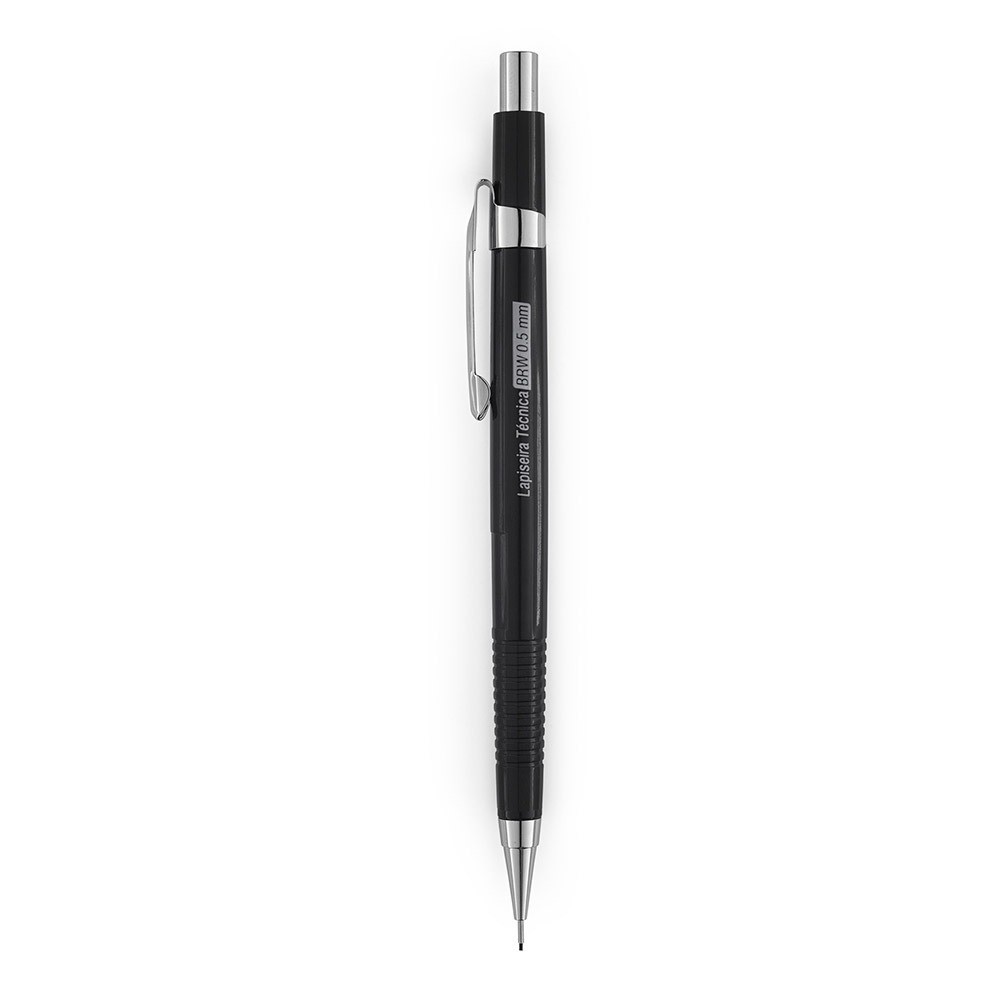 Lapiseira Técnica 0,5mm Preto BRW 12 Unidades LP0512