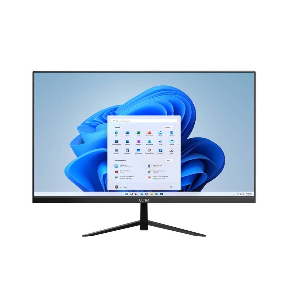 Micro Computador All in One Preto Multi i3 8145U Memória 4 GB SSD 120 GB Monitor 23,8 Windows 11 Home e Kit Teclado Mouse sem Fio - UB840