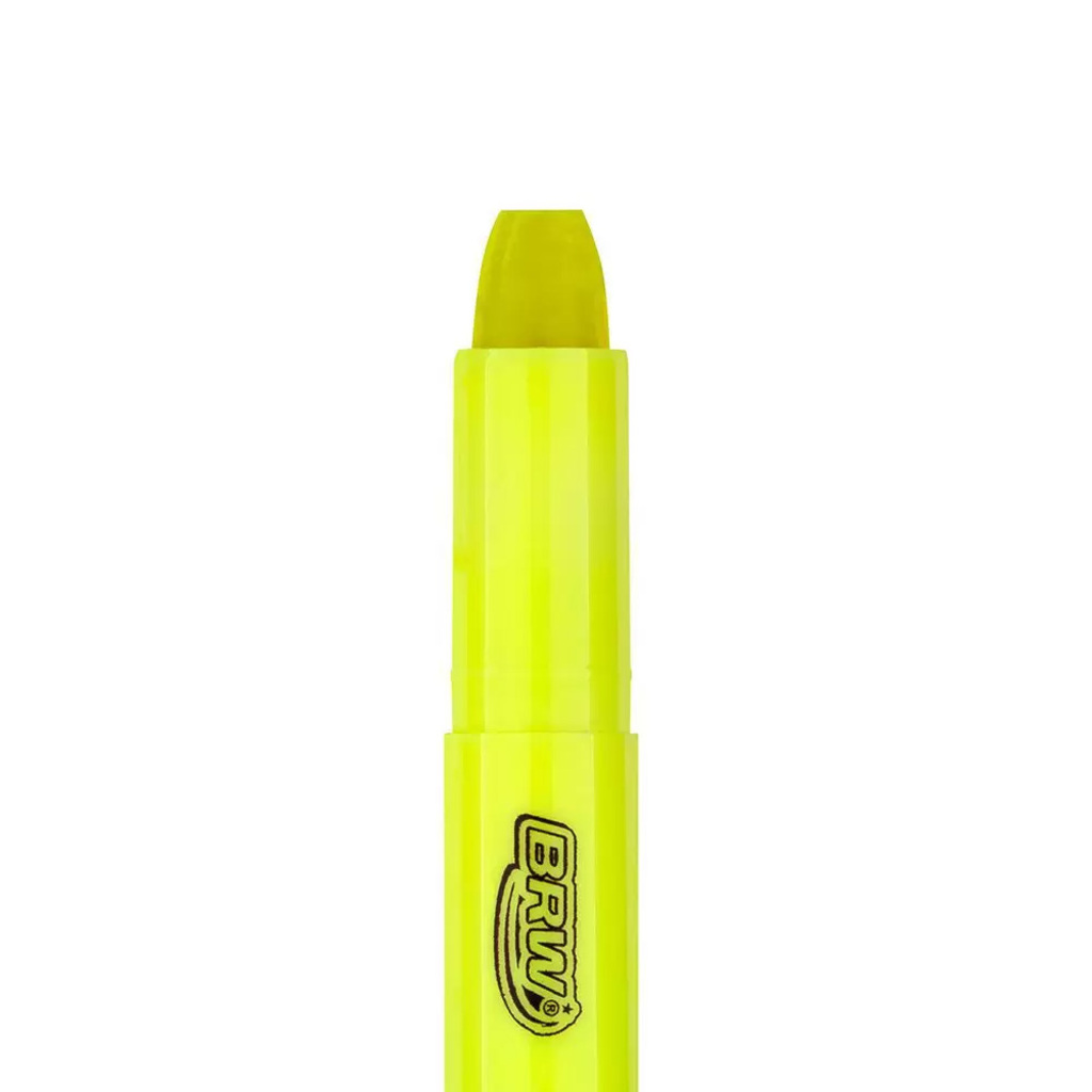 Caneta Marca Texto Gel Amarelo Unitário - BRW - CA9001