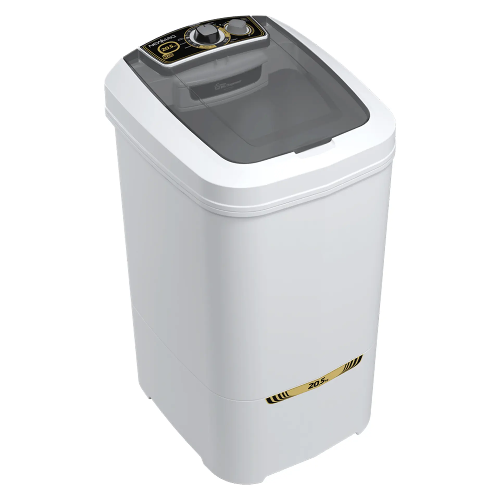 Tanquinho Newmaq Plus 20kg Semiautomático com Big Dispenser - Branco - 110 Volts