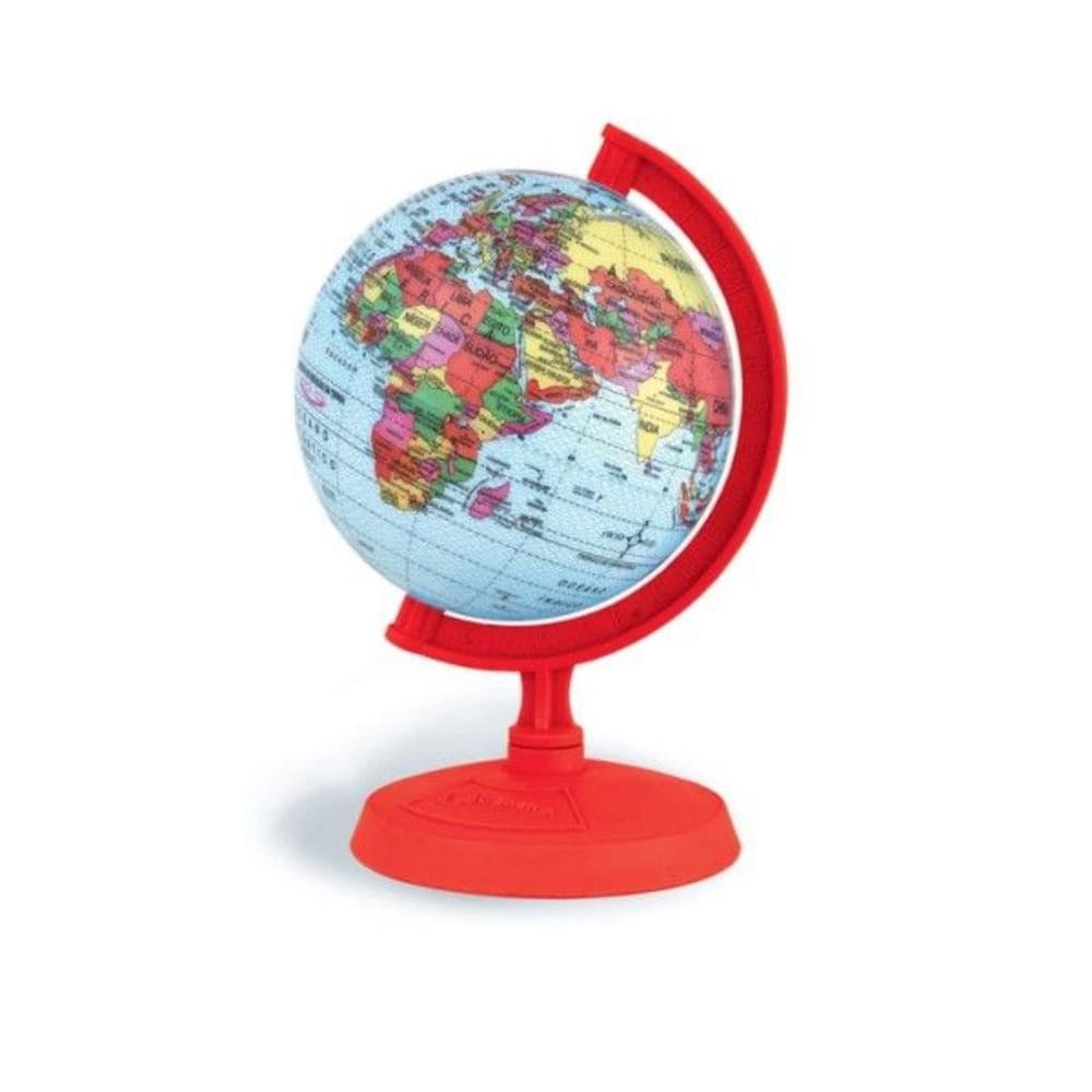 Globo Terrestre Libreria Baby Pequeno 10 cm Vermelho