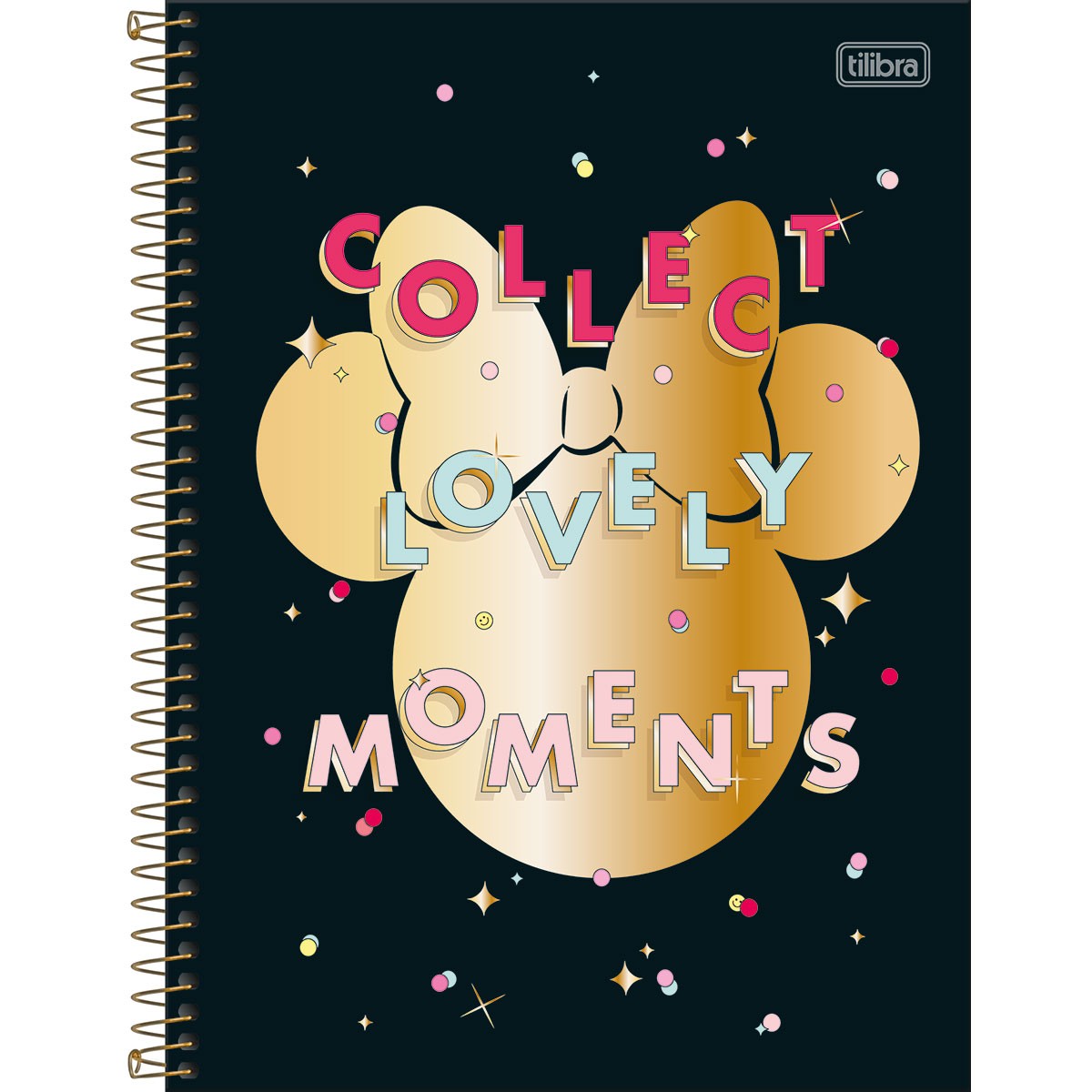 Caderno Universitário Tilibra Minnie Espiral Capa Dura 160 Folhas 10 Matérias Sortido