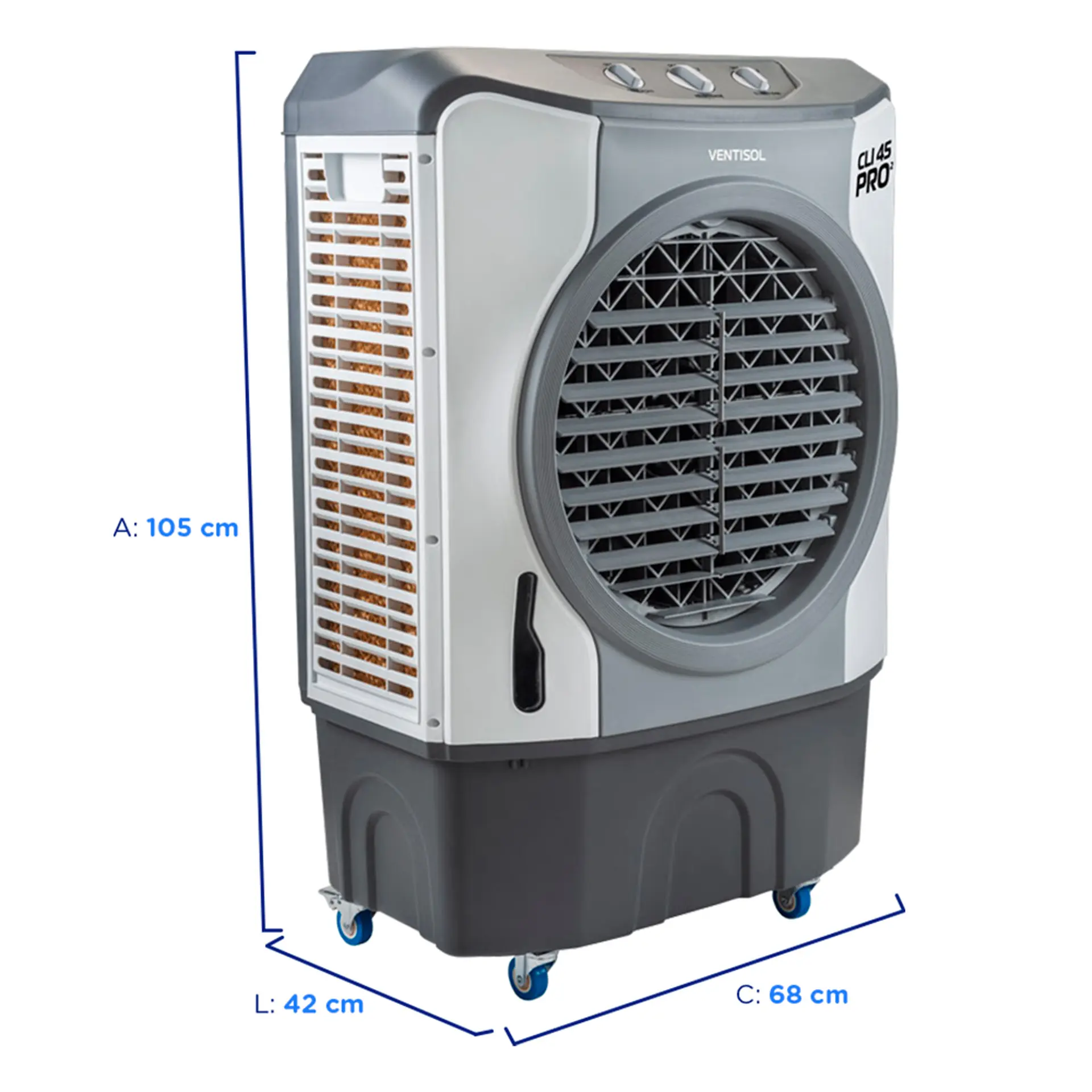 Climatizador de Ar Ventisol CLI45 PRO-02 45L 3 Velocidades - 110 Volts