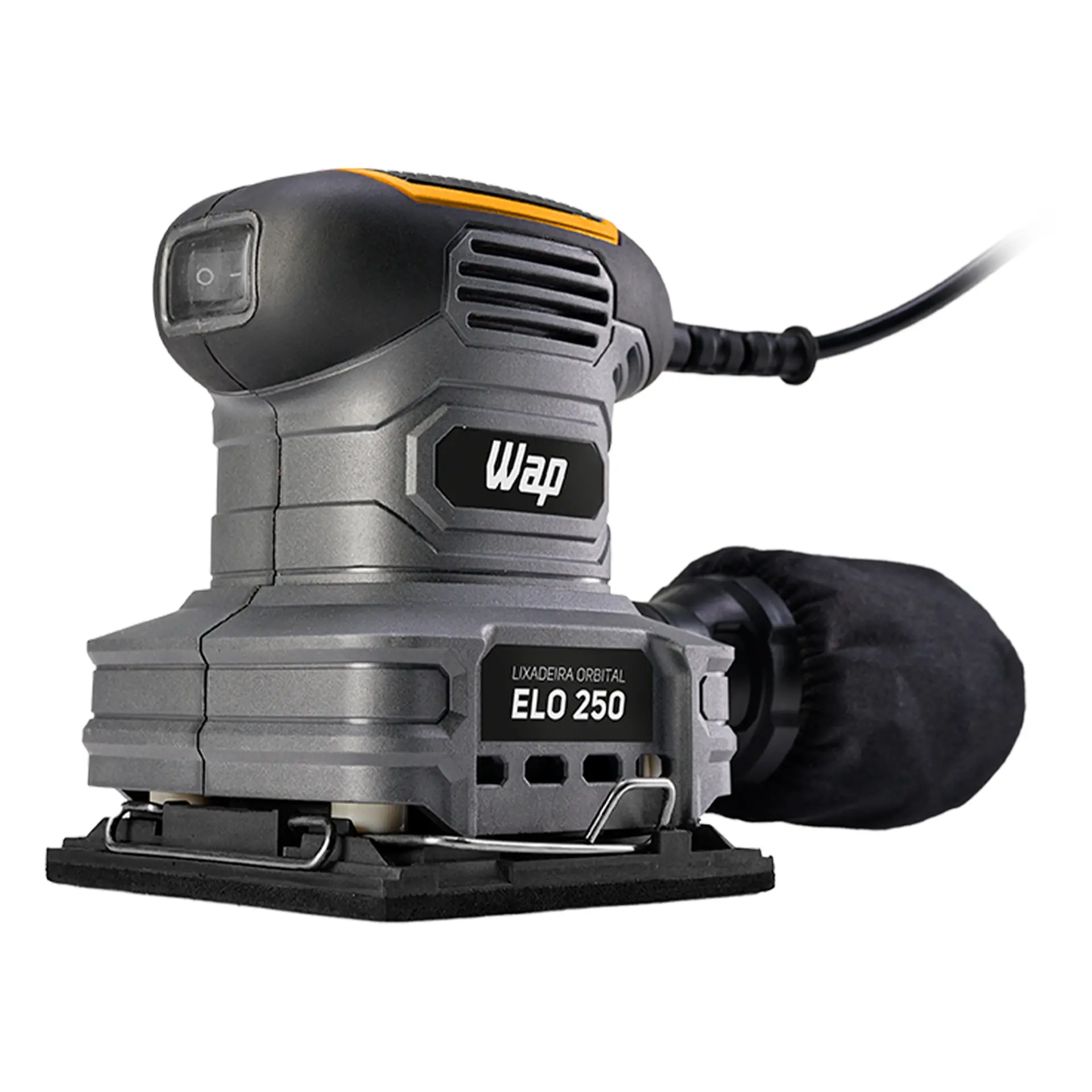 Lixadeira Orbital Wap Ergonômica 1/4" 250W 14000 OPM ELO 250 - Cinza - 110 Volts