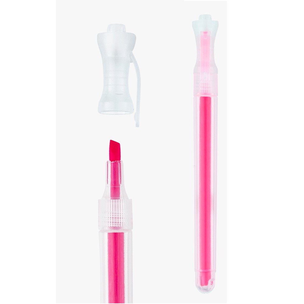 Caneta Marca Texto Rosa Dashlight Caixa 12 Unidades BRW CA2202