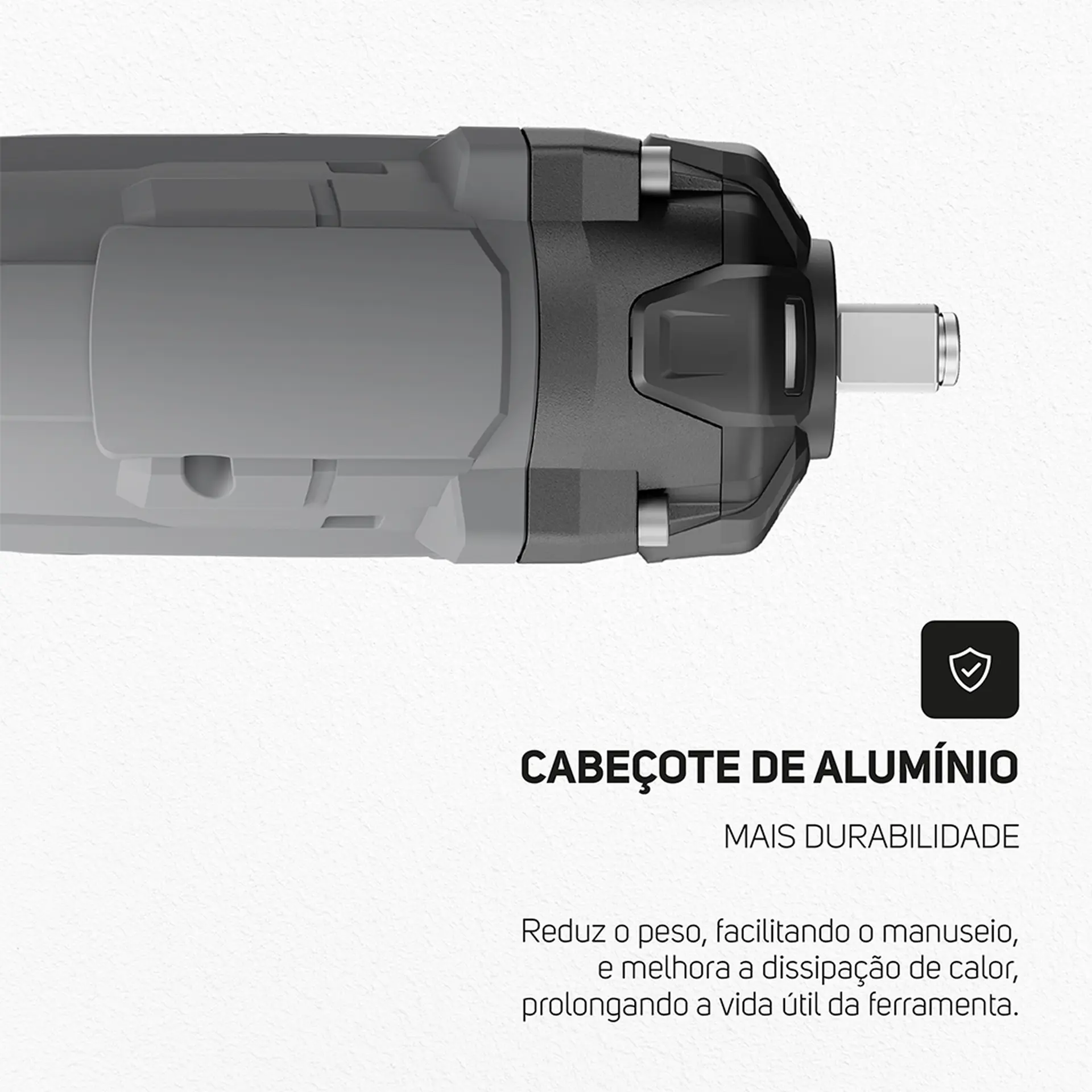 Chave de impacto Wap 1/2 21V a Bateria CH01 - Cinza/Amarelo - Bivolt