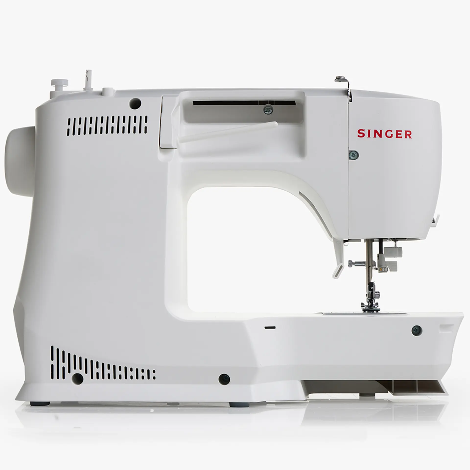 Máquina de Costura Eletrônica Singer C5605 80 Pontos com 6 Casas de Botão - Branco - 110 Volts