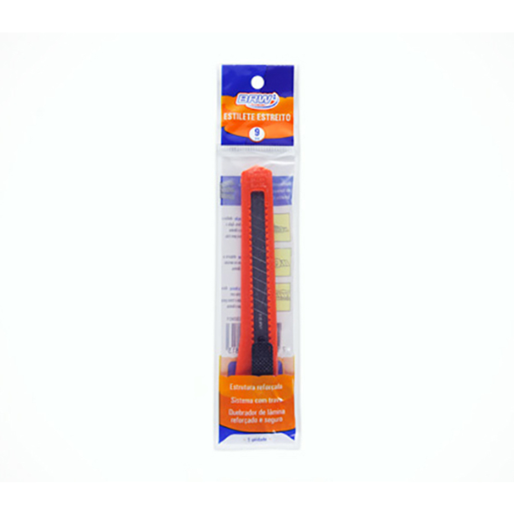 Estilete Estreito 9mm Laranja BRW - ES901