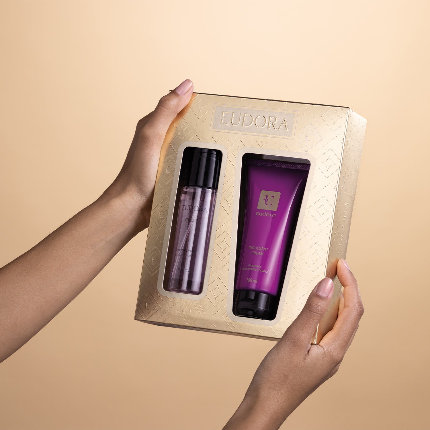 Kit Presente de Natal Eudora Edp: Creme Corporal 100ml + Body Spray 100ml