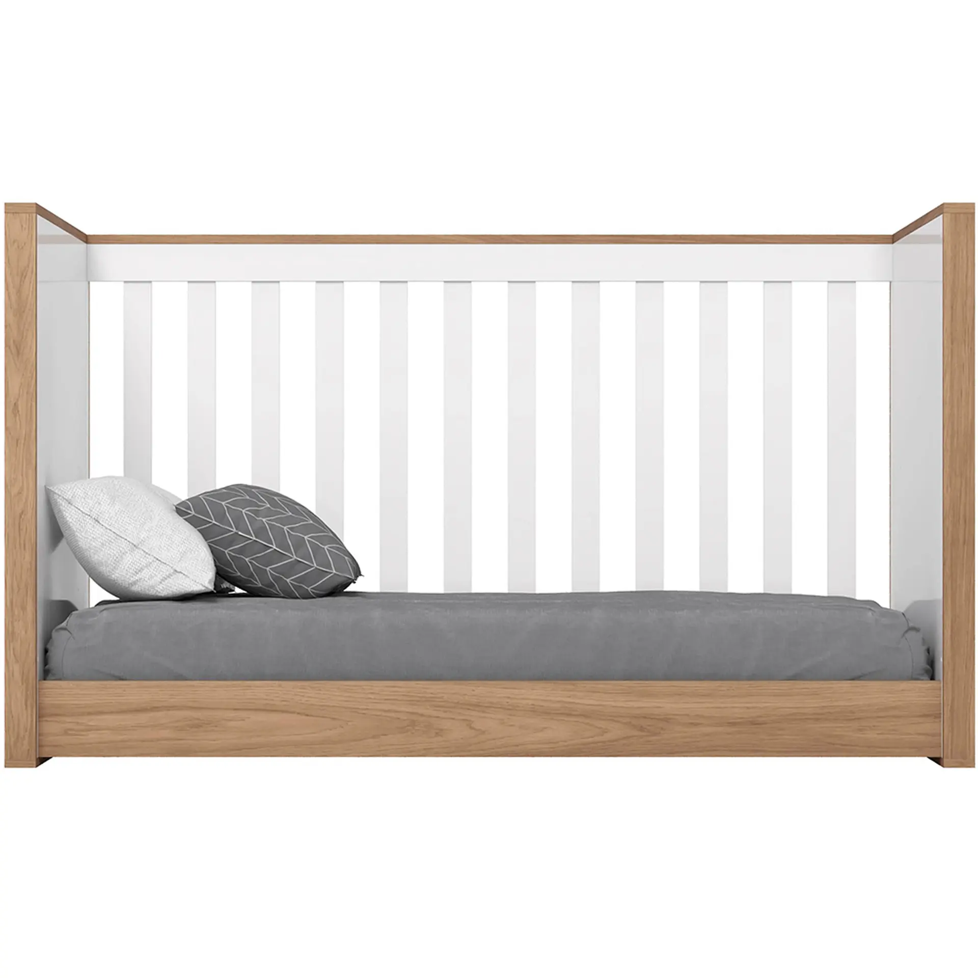 Quarto Infantil 3 Peças MDP MDF Henn Confete - Branco/Jequitiba HP