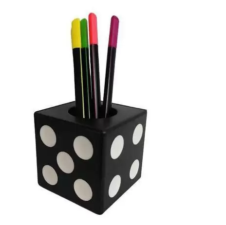 Porta Objetos e Porta Lápis WinPaper Dado Sortido