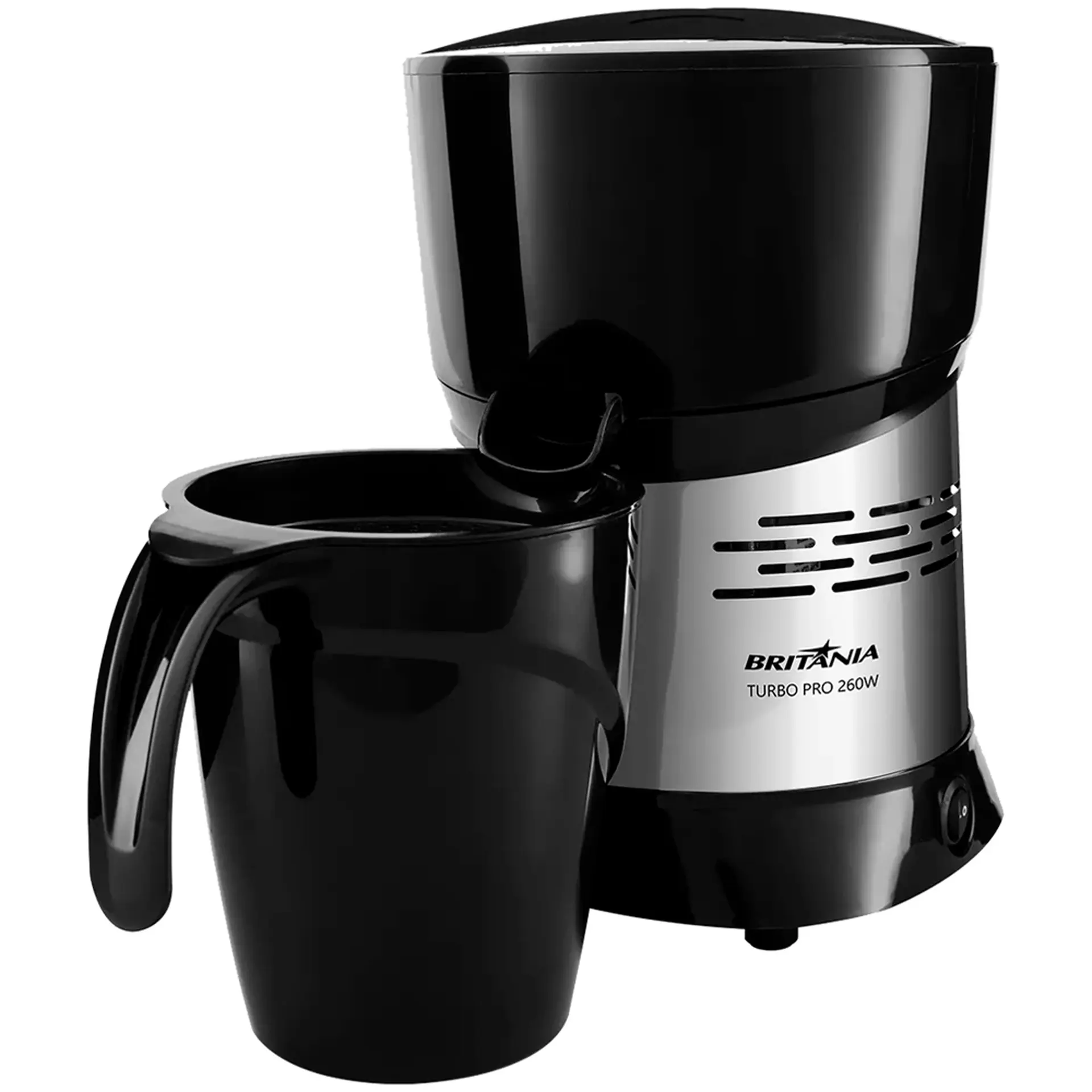 Espremedor de Frutas Britânia Turbo Pro 1,3L 260W - Preto/Inox - Bivolt
