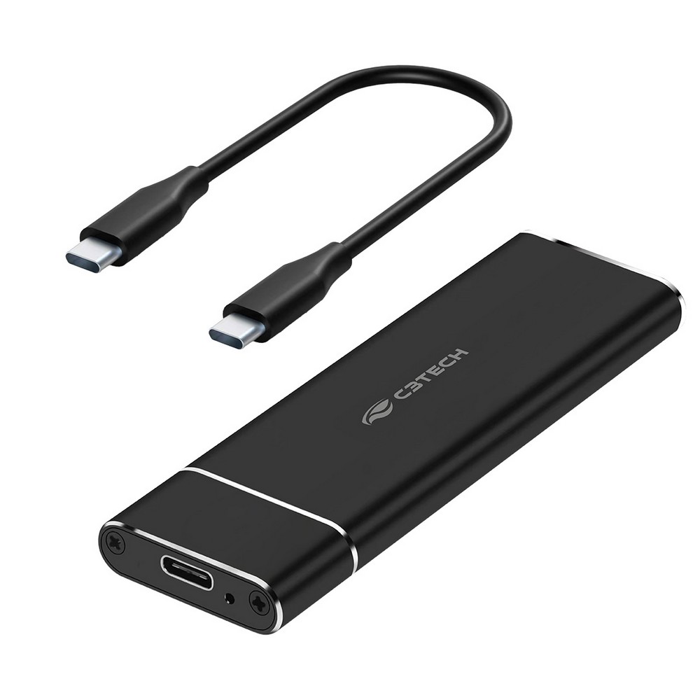 Gaveta Externa Case para SSD M2-NVME para Type-C 3.1 C3tech CHM200BK