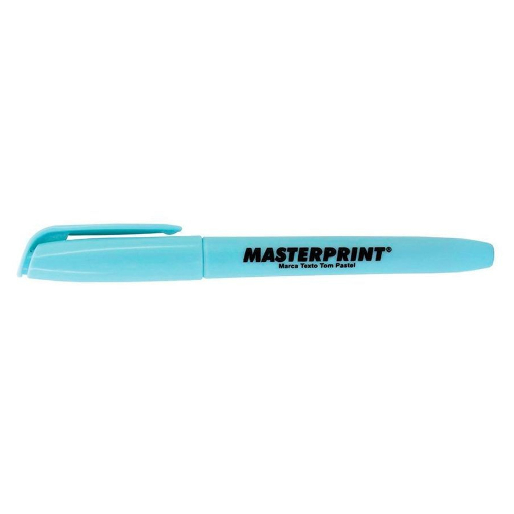 Caneta Marca Texto Azul Pastel Caixa com 6 Unidades - Masterprint - MP612