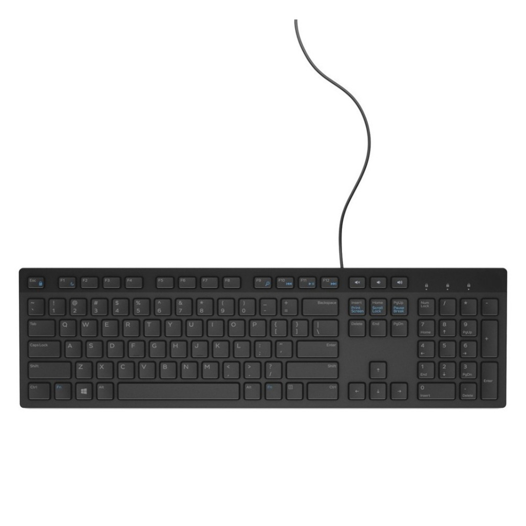 Teclado USB Dell KB216 580-ADIN Preto