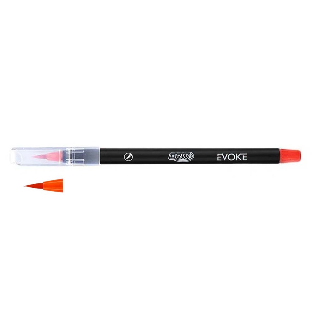 Caneta Marcador Artístico Brush Pen Laranjado Unitário - BRW - BP0001