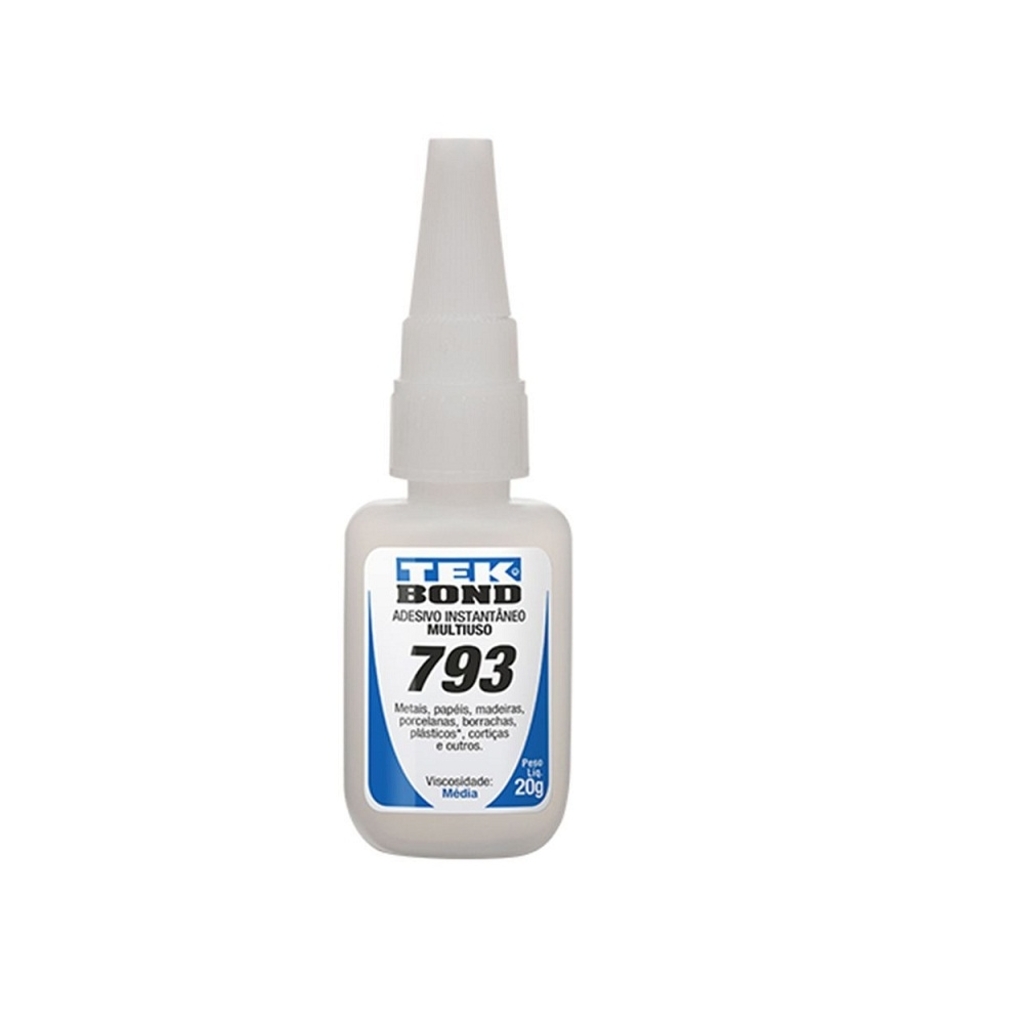 Cola Instantânea Média Viscosidade 20 Gramas Nº 793 Tekbond Multiuso - Unitário - 69957321708