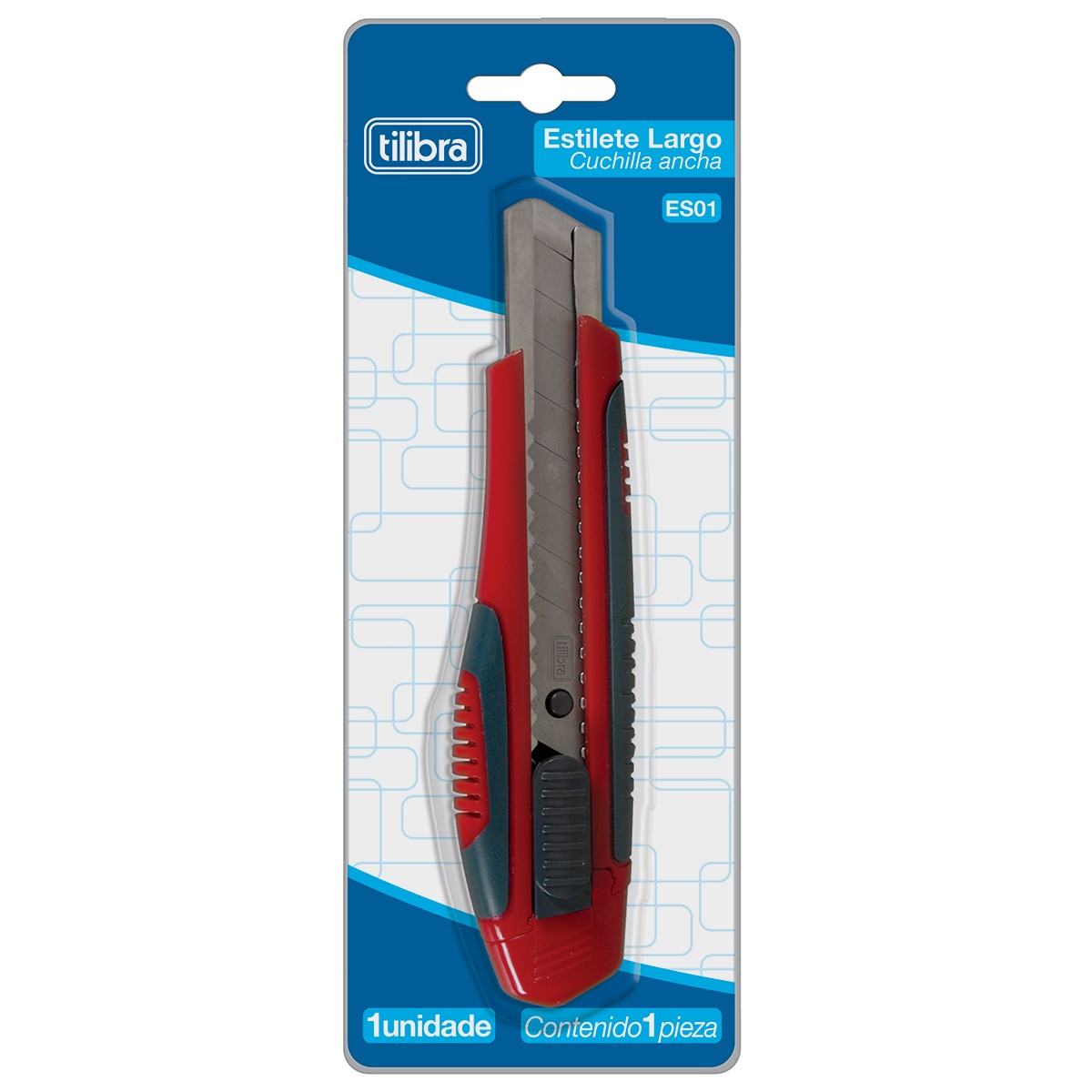 Estilete Largo Tilibra Premium Grande Vermelho Vinho