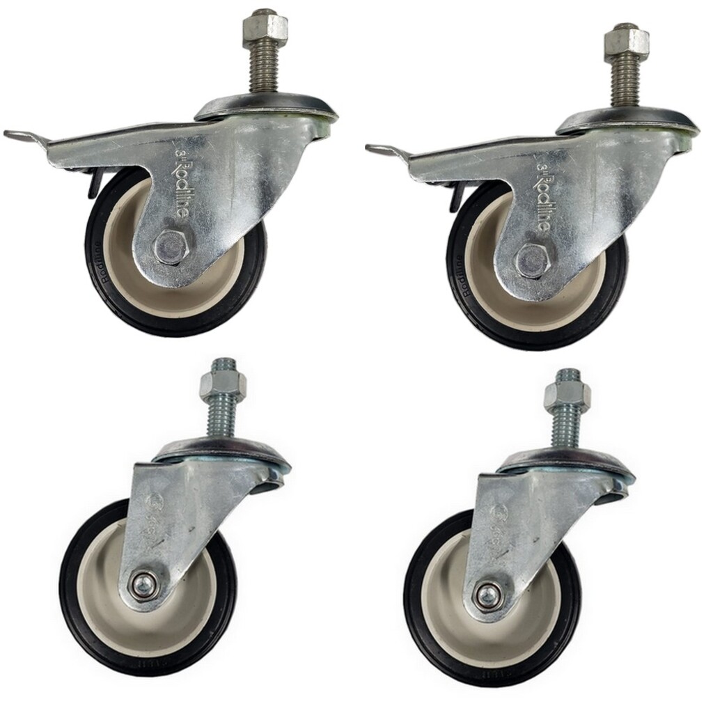 Kit Rodizio para Rack Piso com 4 Peças Até 120kg Legrand - 905880