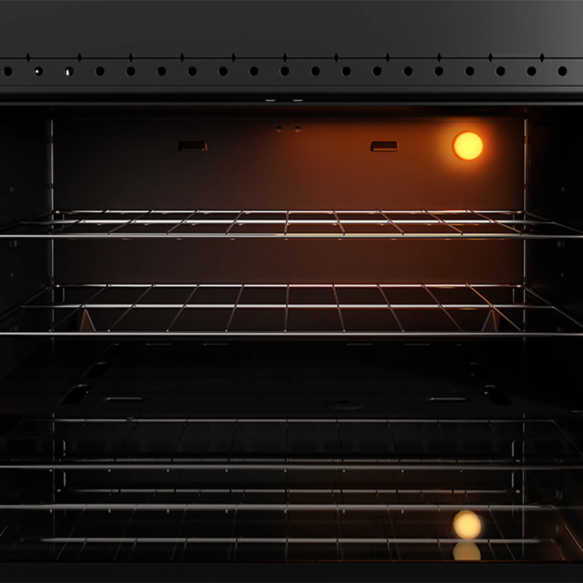 Fogão Mueller MFV5BF 5 Bocas Automático Mesa de Vidro Forno Total Clean - Titanium - Bivolt