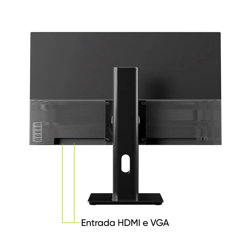 Monitor Get | Goldentec Tela 23,8 LED 120Hz 7ms Full HD Preto 1x VGA 1x HDMI 72243 Ajuste de Altura