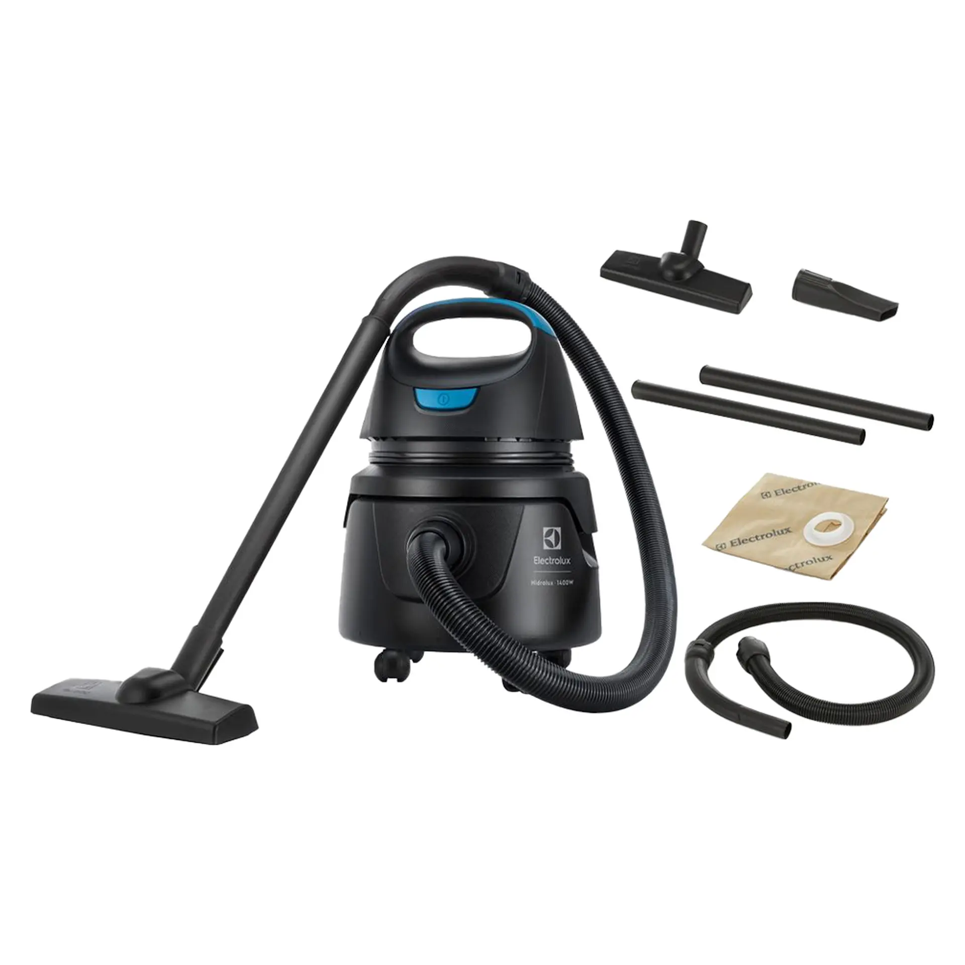 Aspirador Água e Pó Electrolux Hidrolux 1400W 5L Rodas 360º AWD01 - Preto - 110 Volts