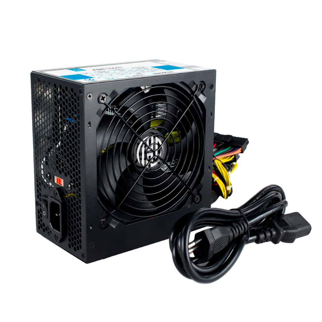 Fonte para Micro Computador ATX 500W Real Hoopson FNT-500W com Cabo de Força