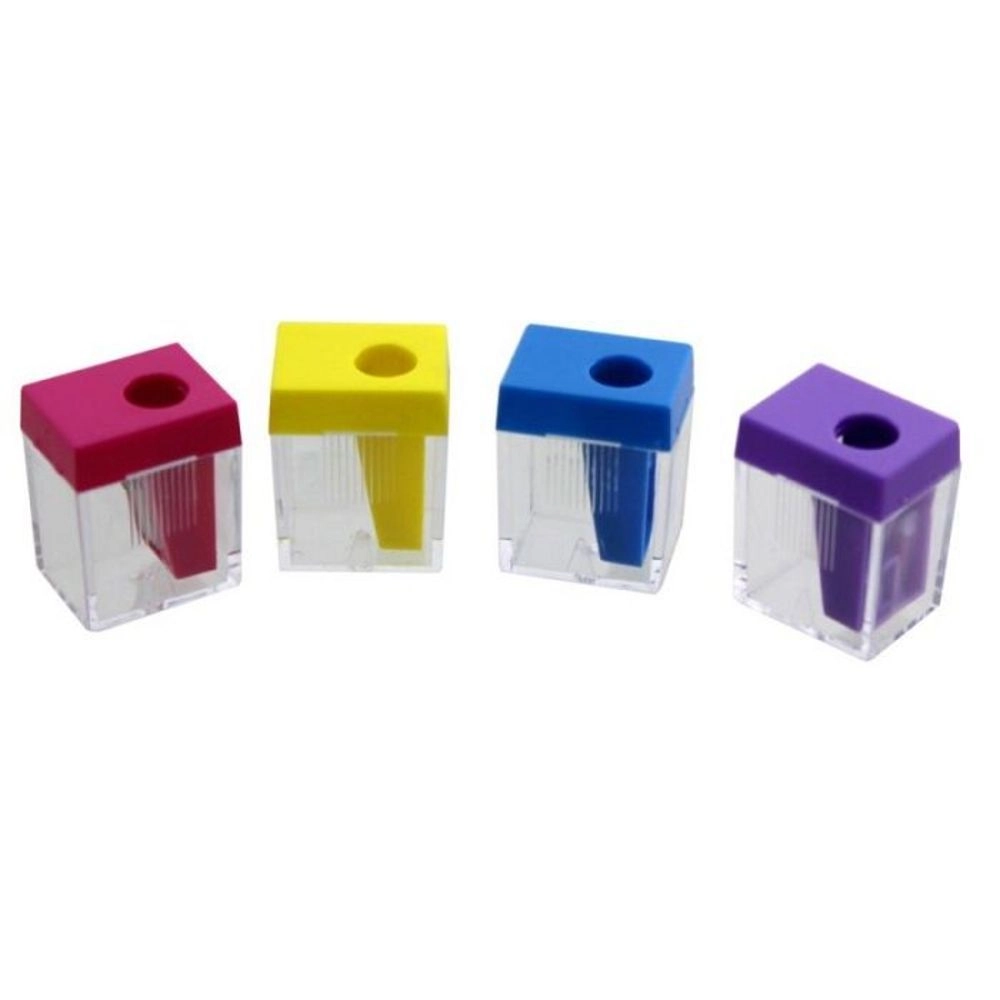 Apontador TRIS com Depósito Retangular Plast Unidade Sortido