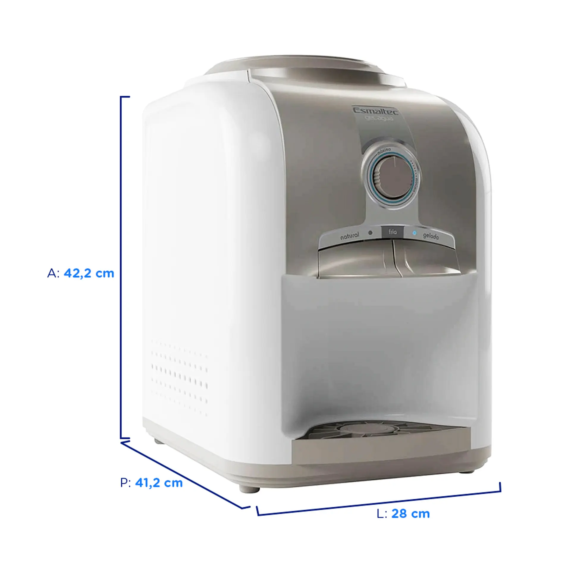 Bebedouro de Água Eletrônico com Easy Open Função Mix Esmaltec EGM30 - Branco - 110 Volts
