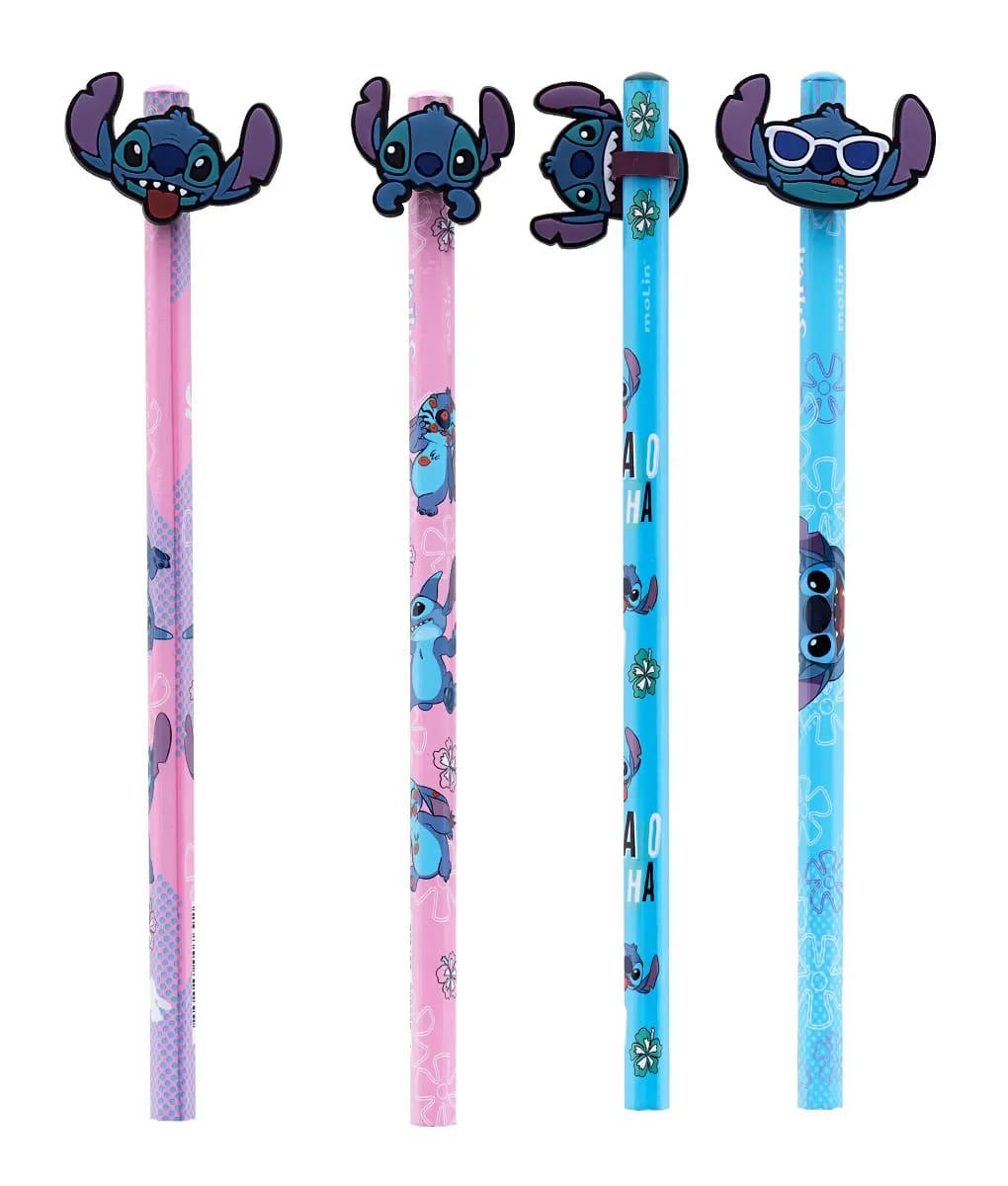 Lápis Preto Molin STITCH com Ponteira Unidade Sortido