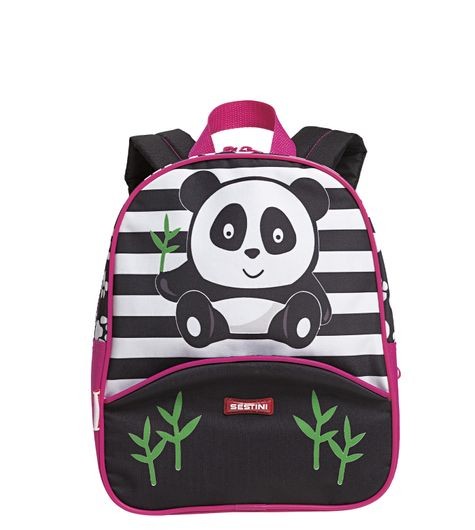 Mochila Costa Pequena Sestini Kids X Panda Colorido