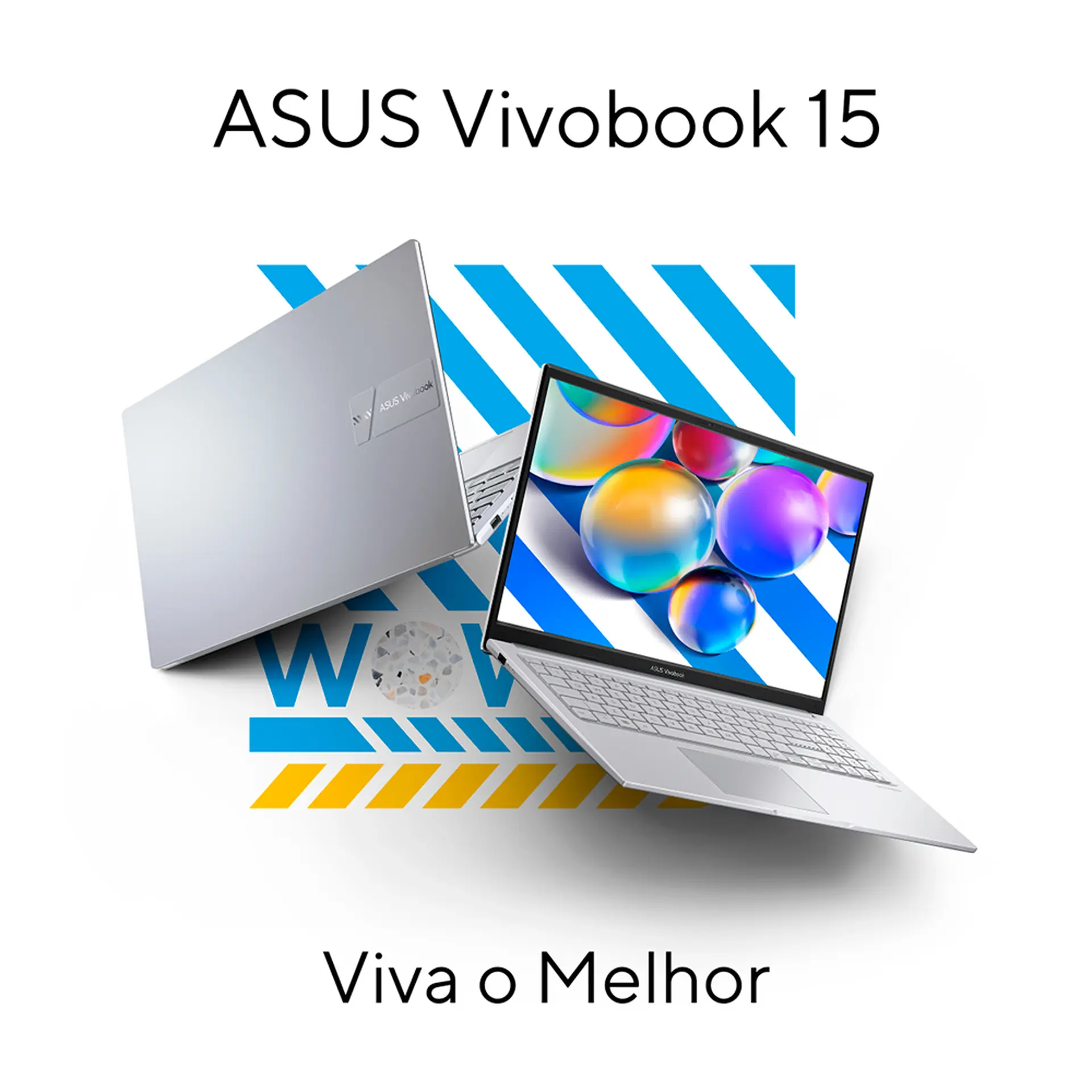 Notebook Asus 15.6" i5 W11 8GB 256GB SSD - Prata - Bivolt