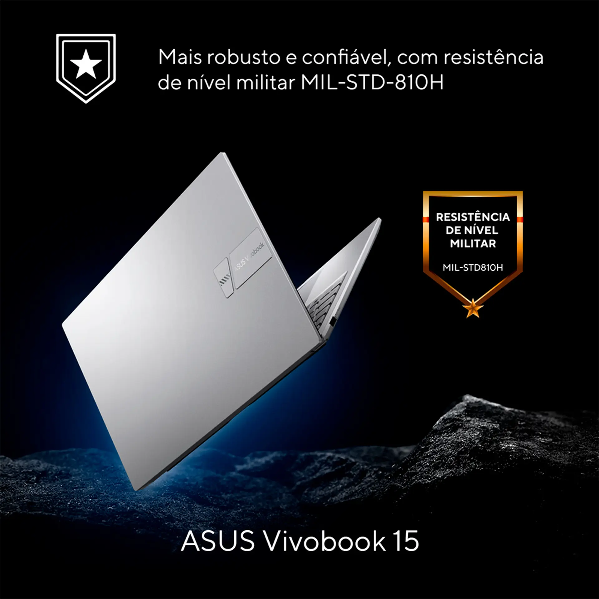 Notebook Asus 15.6" i5 W11 8GB 256GB SSD - Prata - Bivolt