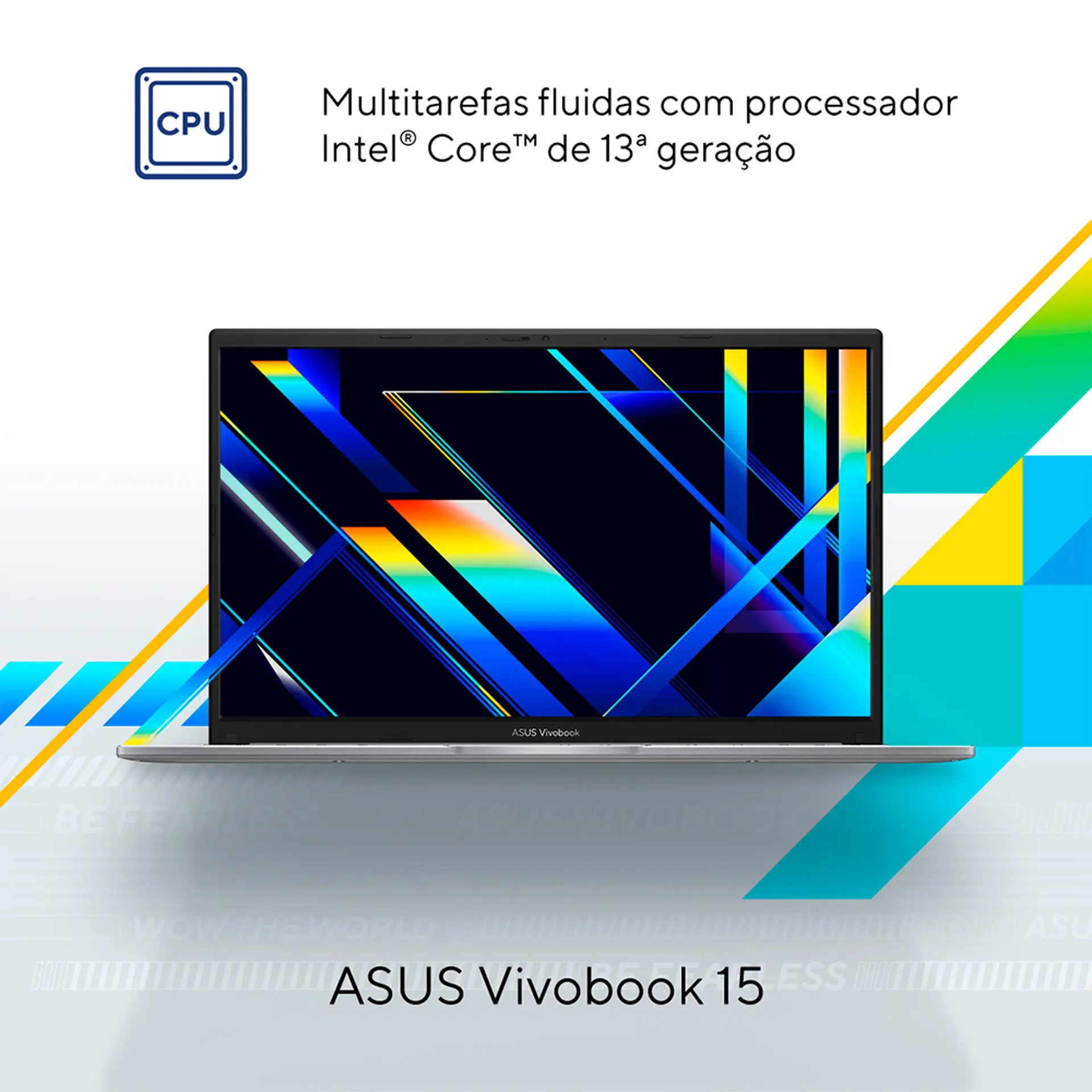 Notebook Asus 15.6" i5 W11 8GB 256GB SSD - Prata - Bivolt