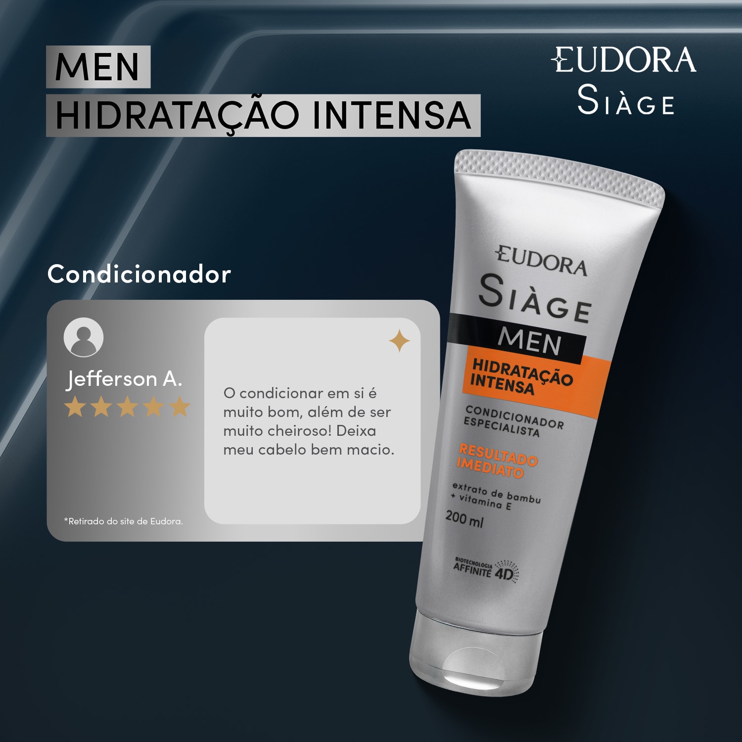 Condicionador Siàge Men Hidratação Intensa 200ml