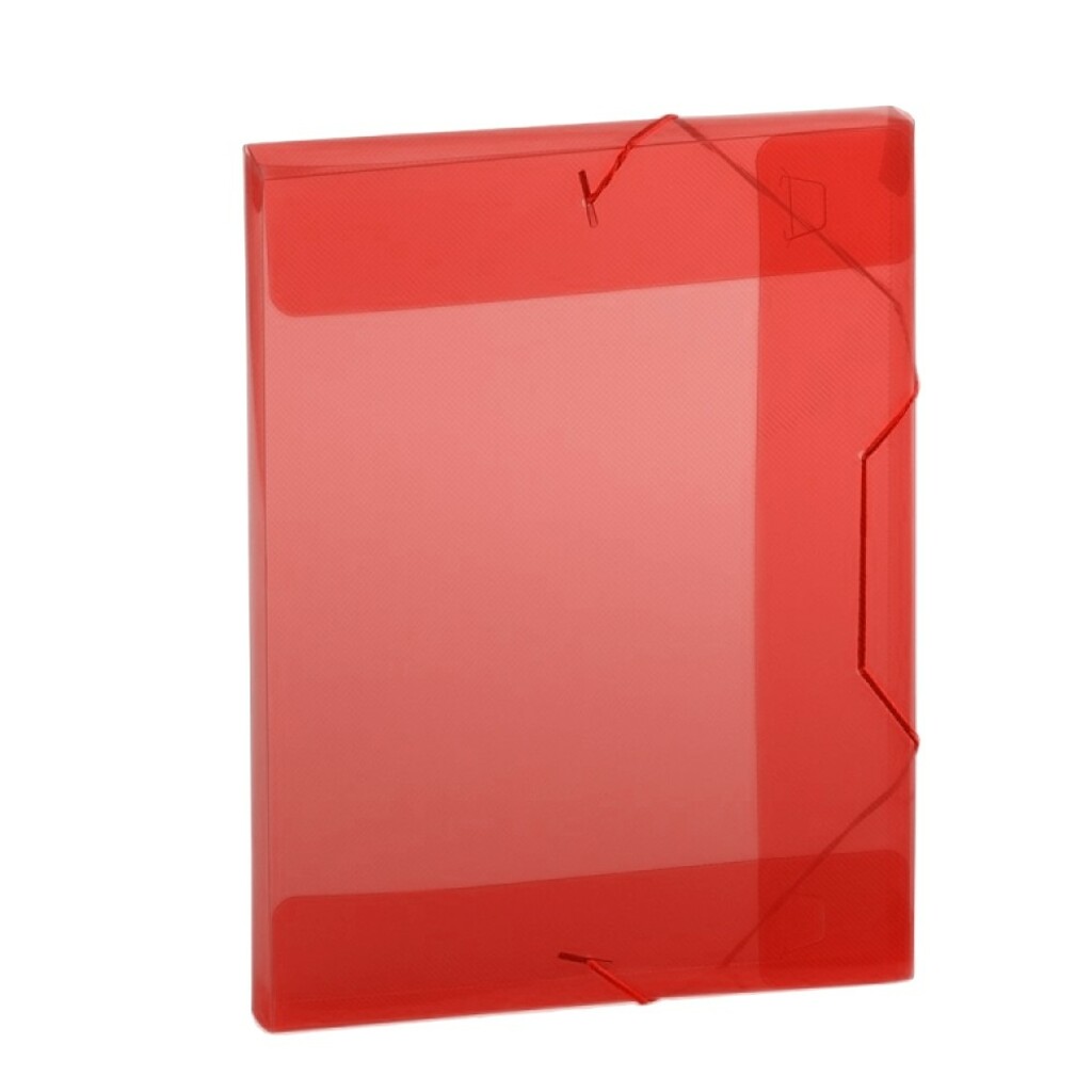 Pasta Aba Elástico 335 x 245mm Lombo 3,0cm Vermelho Solft Polibras - Pacote com 10 Unidades - 160407