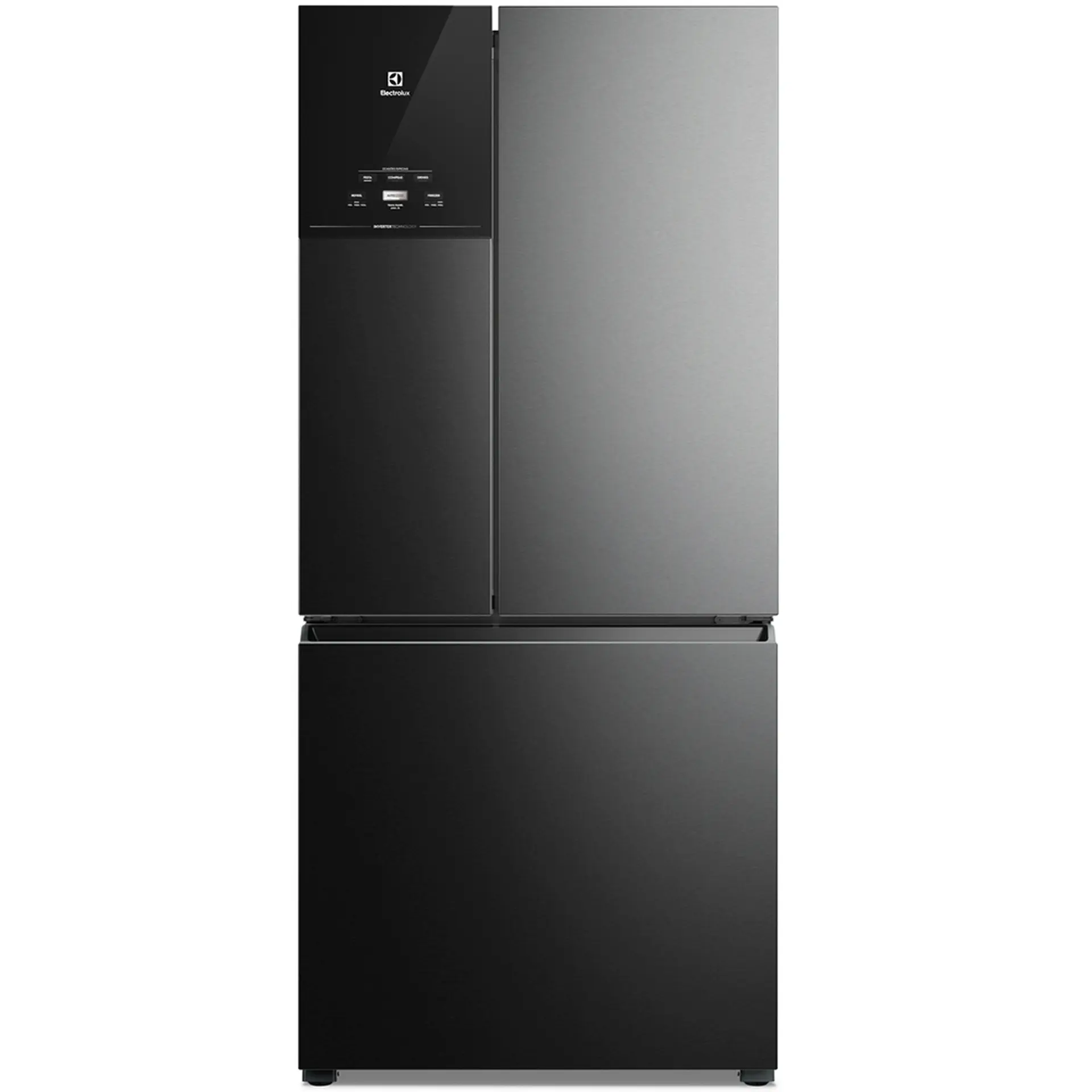 Geladeira Electrolux 590L Frost Free Inverter French Door com AutoSense IM8B - Preto - 110 Volts