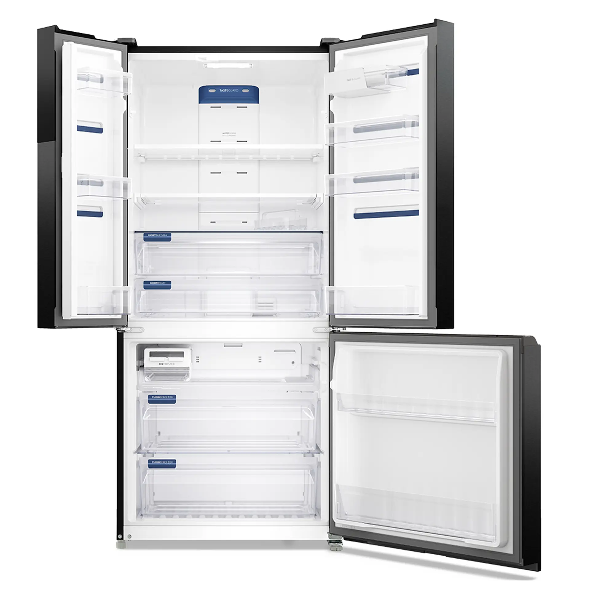 Geladeira Electrolux 590L Frost Free Inverter French Door com AutoSense IM8B - Preto - 110 Volts