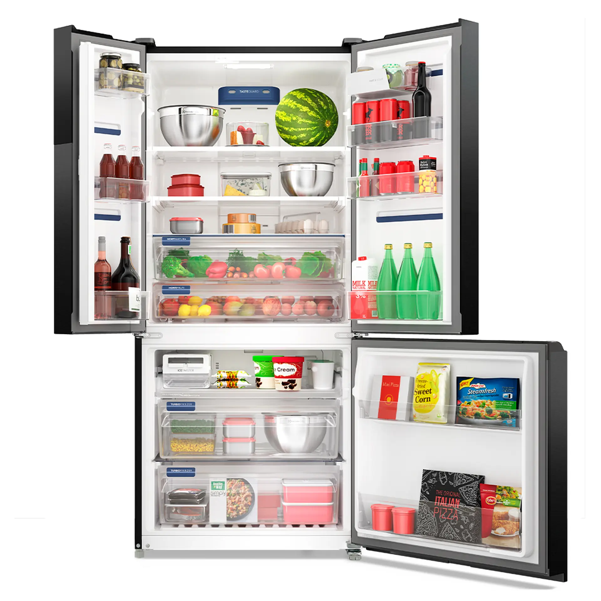 Geladeira Electrolux 590L Frost Free Inverter French Door com AutoSense IM8B - Preto - 110 Volts