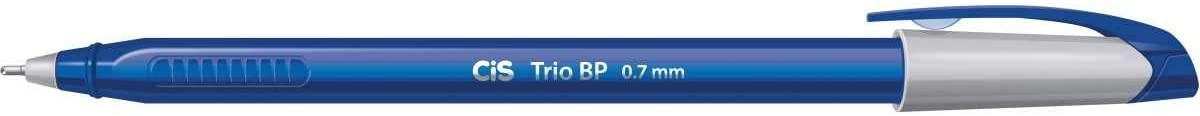 Caneta Esferográfica CIS Trio BP 0.7 mm Corpo Triangular Azul