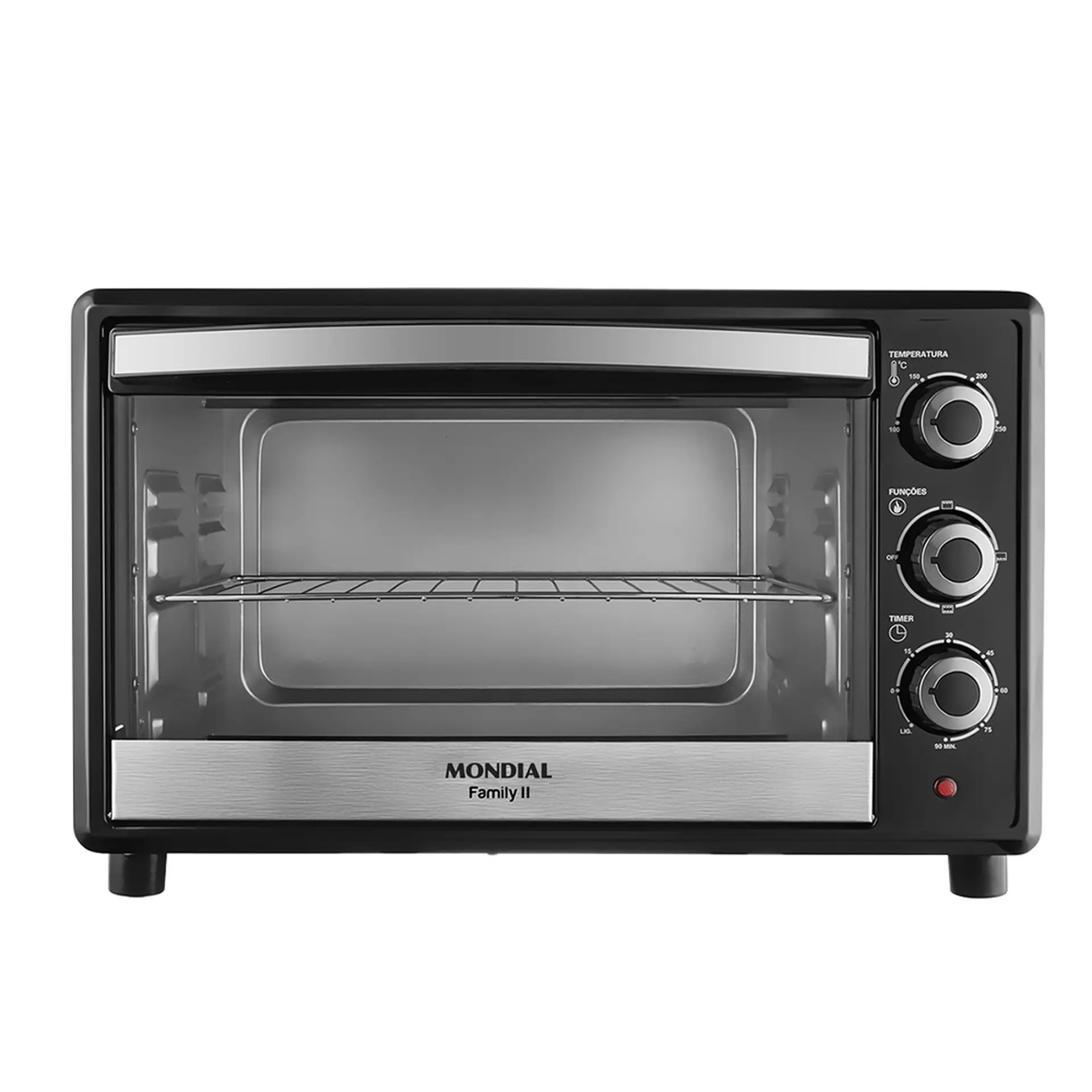 Forno Elétrico de Bancada Mondial Family II 42L 1600W RN-42-B - Preto - 110 Volts
