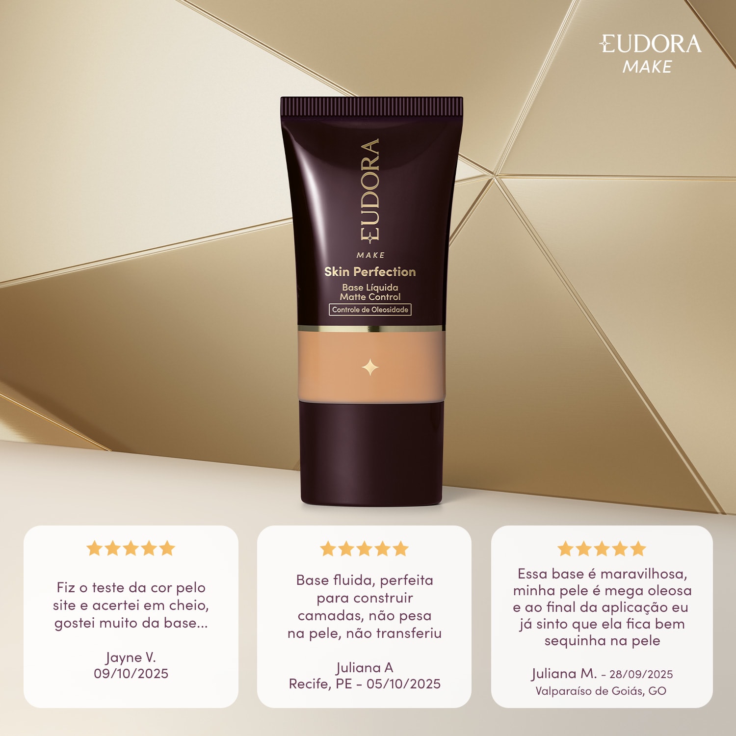 Base Líquida Eudora Make Control Skin Perfection 335F 30ml