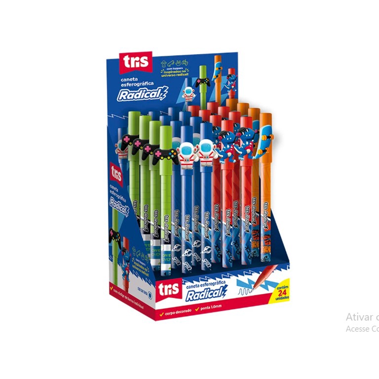 Caneta Esferográfica Radical Cores Sortida Unidade