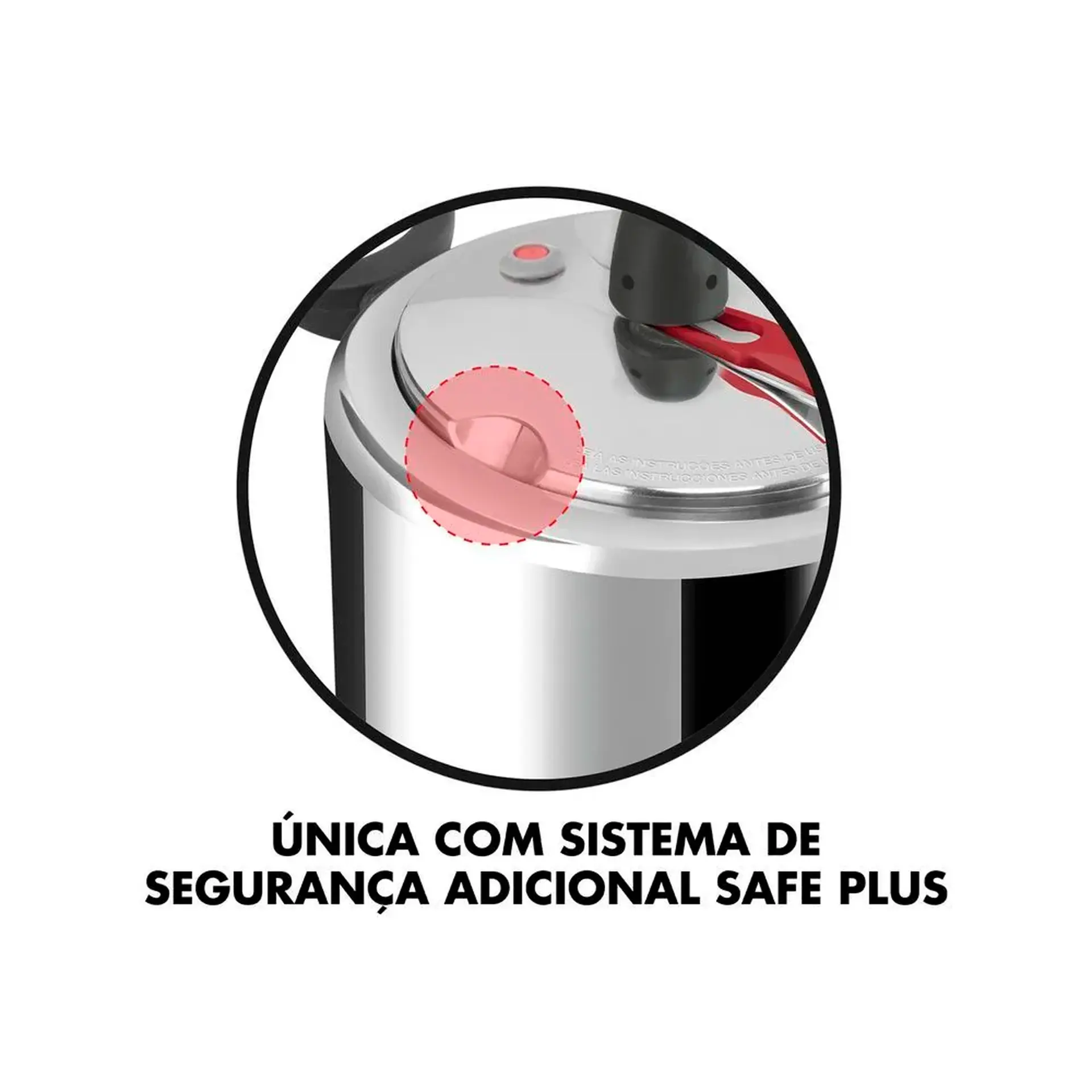 Panela de Pressão Clock Alumínio 7L Original