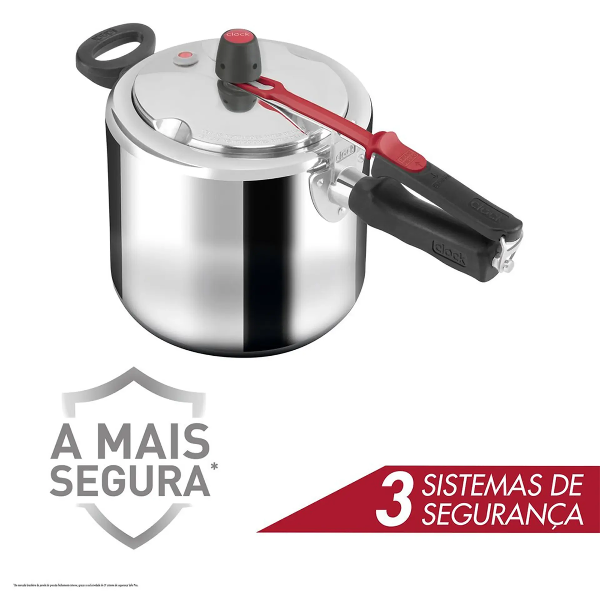 Panela de Pressão Clock Alumínio 7L Original